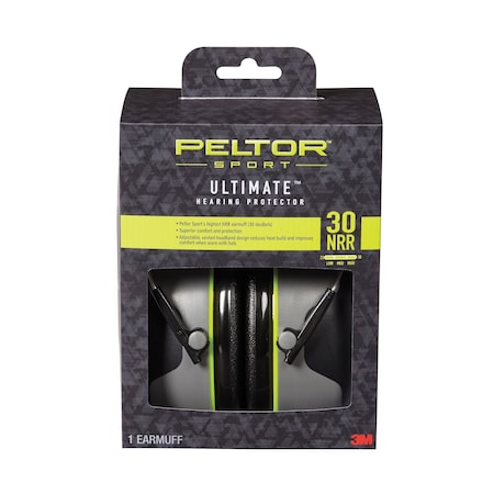 3M Peltor Sport Ultimate Hearing Protector, 30, PK6 97042-PEL-6C